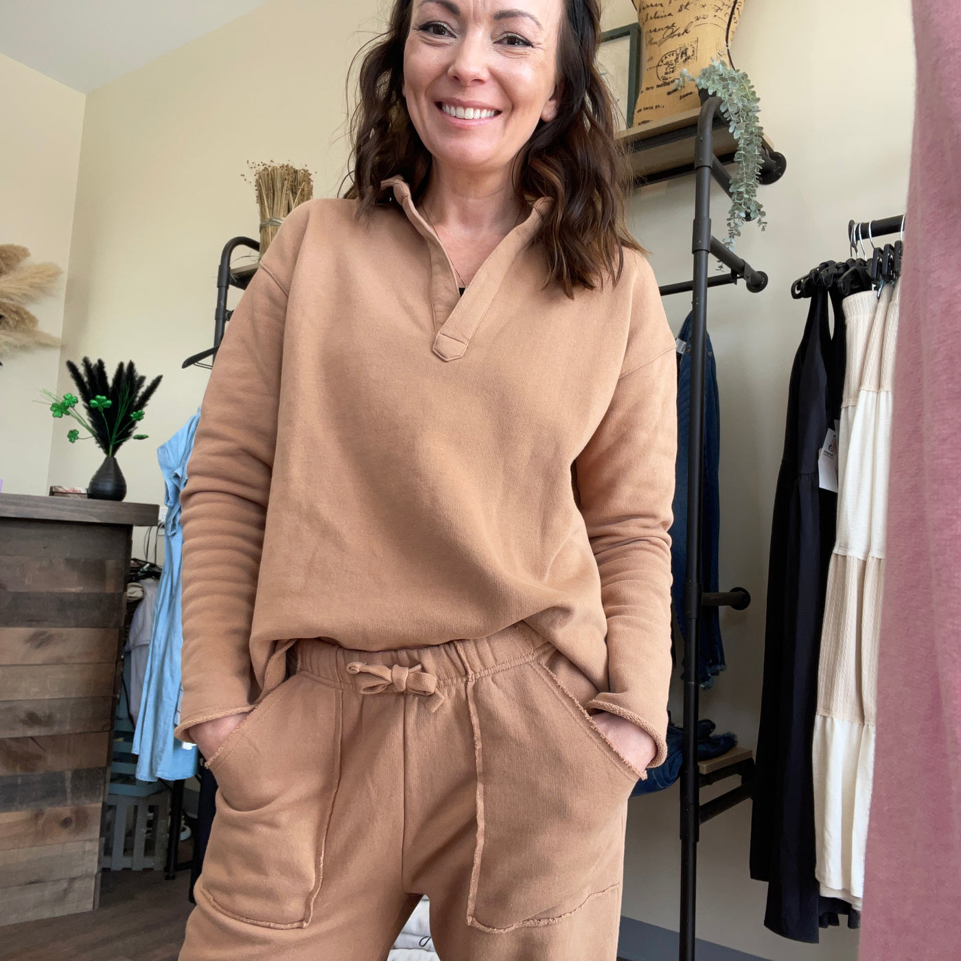 Malibu Vintage Henley Top