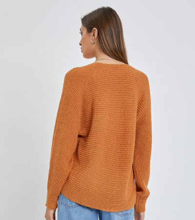 The Move Slow Sweater in Ginger