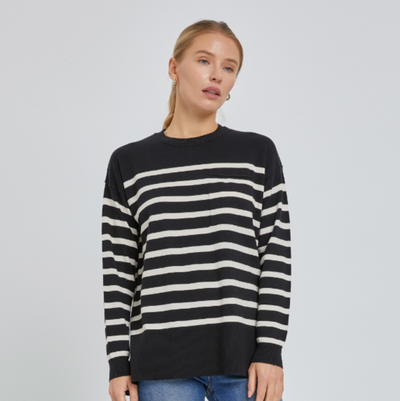 Sail Away Sweater in Black