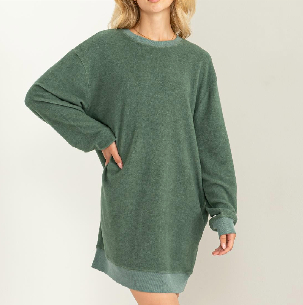 Girlfriend Sweatshirt Mini Dress