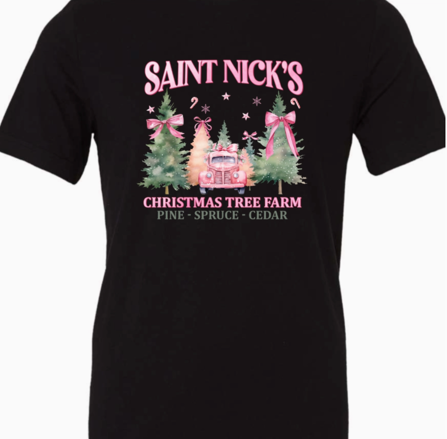 Saint Nicks Christmas Tree Farm Tee