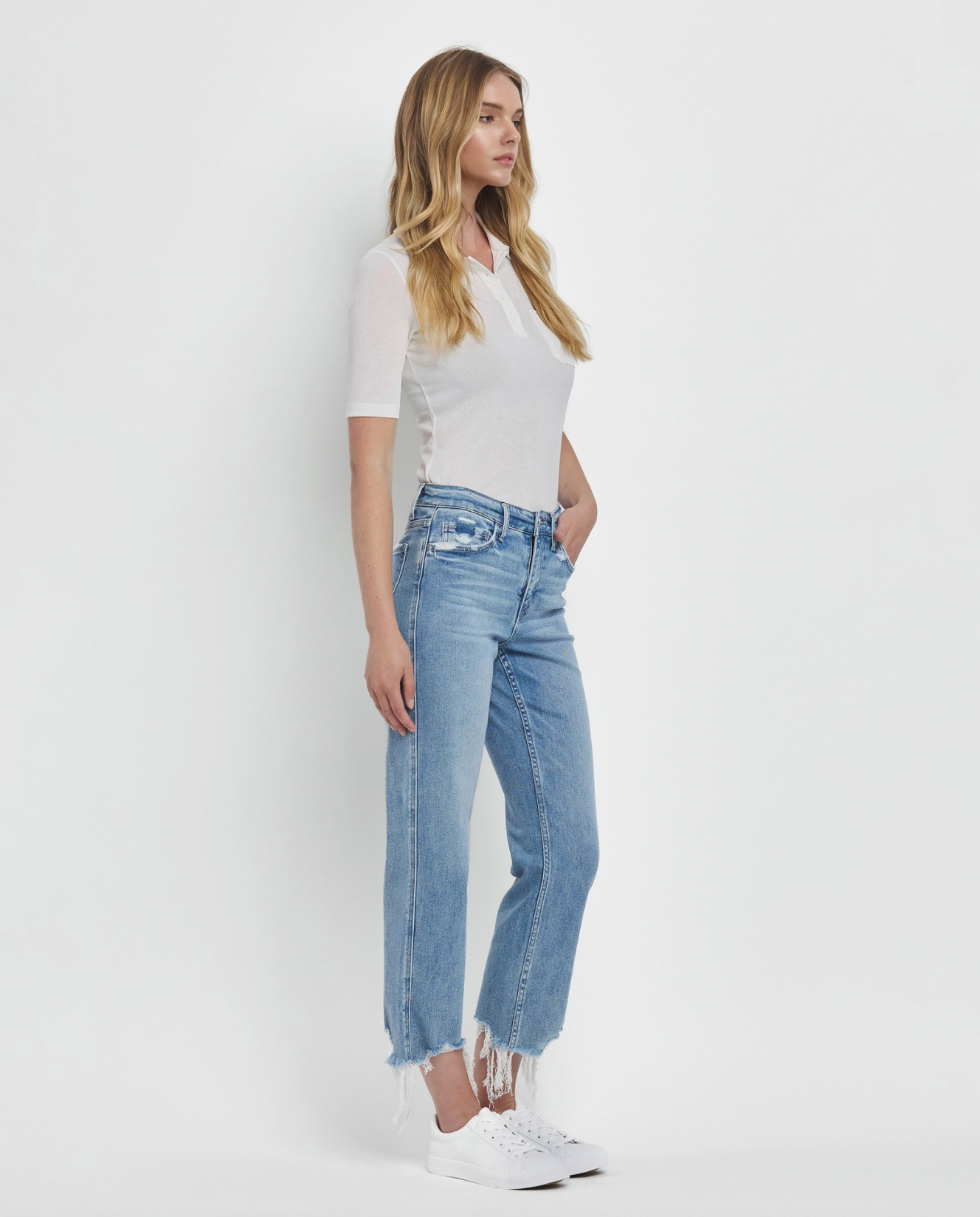 Vervet - High Rise Regular Straight Jeans