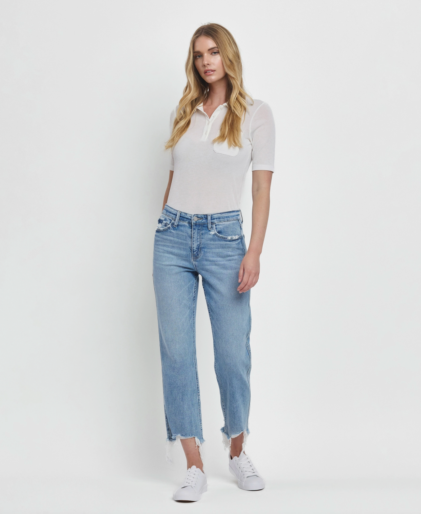 Vervet - High Rise Regular Straight Jeans