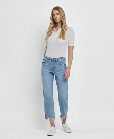 Vervet - High Rise Regular Straight Jeans