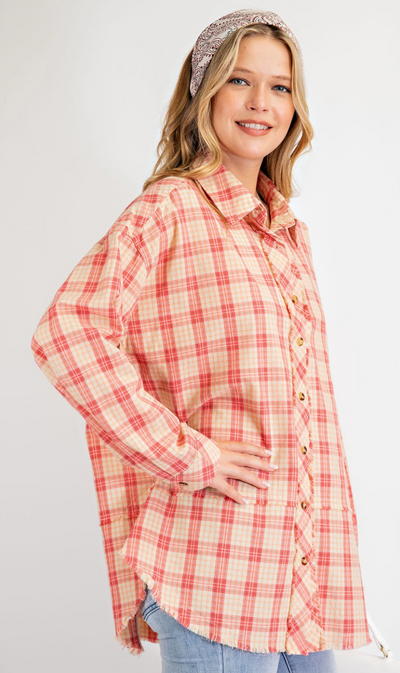 Perfect Plaid In Coral